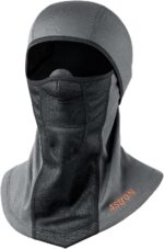 Gray AstroAI Windproof Ski Mask Balaclava, designed for winter sports and cold weather protection.