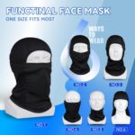 Three Sclzoed balaclava ski masks in black, dark grey, and grey, displayed folded.