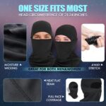 Three Sclzoed balaclava ski masks in black, dark grey, and grey, displayed folded.