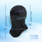 Three Sclzoed balaclava ski masks in black, dark grey, and grey, displayed folded.
