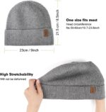 Close-up of a Wmcaps Winter Beanie, showcasing its soft knit texture and warm fleece lining