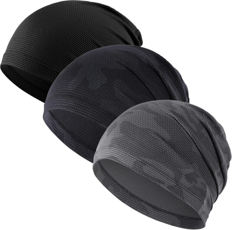 WTACTFUL 3-Pack Cooling Skull Caps for Men & Women – Quick Dry Helmet Liner